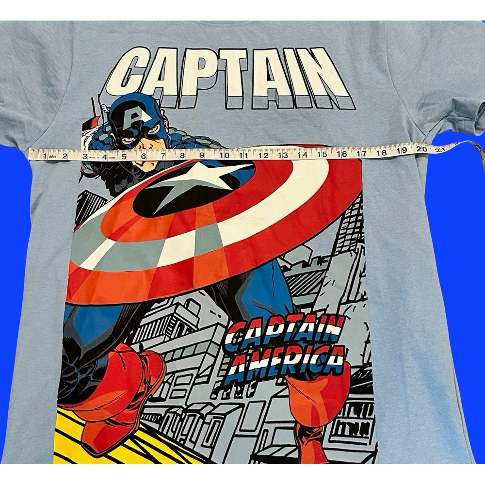 Marvel Captain America Graphic T-Shirt Men's Large Superhero Comic Book - Picture 7 of 7